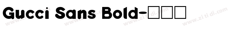 Gucci Sans Bold字体转换